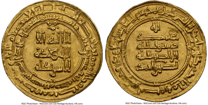 Samanid. Nasr II b. Ahmad (AH 301-331 / AD 914-943) gold Dinar AH 323 (AD 934/93...