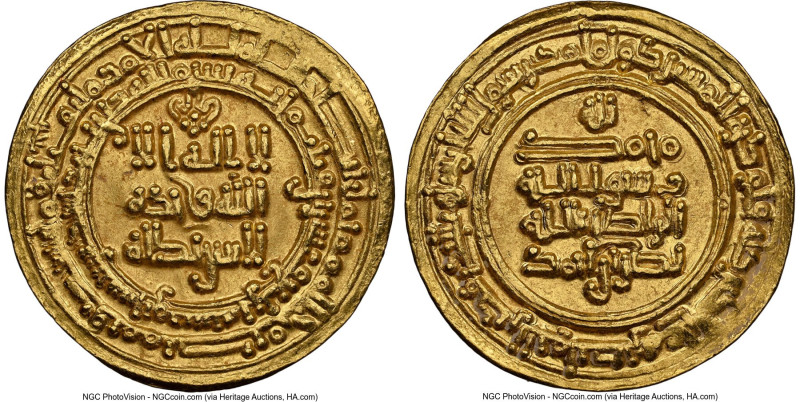 Samanid. Nasr II b. Ahmad (AH 301-331 / AD 914-943) gold dinar AH 324 (AD 935/93...