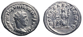 FILIPPO PADRE (244-249) Antoniniano. Busto rad. a ds. R/ Roma seduta su uno scudo tine nella mano ds. una vittoria alata e nella sn. un'asta. AR (g. 4...