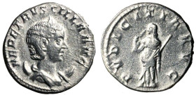 ETRUSCILLA (moglie di Traiano Decio) Antoniniano. Busto diad. a ds. su crescente R/ Pudicitia stante a sn. AR (g. 4,98 mm. 21) C. 17; RIC 58b. qSPL