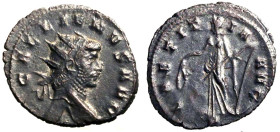 GALLIENO (253-268) Antoniniano per Mediolanum. Busto rad. a ds. R/ LAETITIA stante a sn. MI (g. 3,41 mm. 23) MIR 1093c; RIC 489. SPL