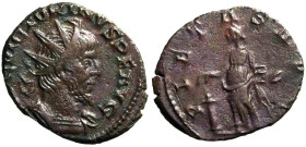 VITTORINO (269-271) Antoniniano per Colonia. Busto rad. a ds. R/ Pietas stante a sn. AE (g. 3 mm. 20) C. 90; RIC 57. Raro +BB