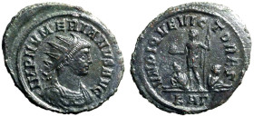 NUMERIANO (283-284)Antoniniano per Roma. D/ Busto rad. a ds. R/ VNDIQVE VICTORES Numeriano stante a sn. con asta e globo; in basso, due prigionieri. A...