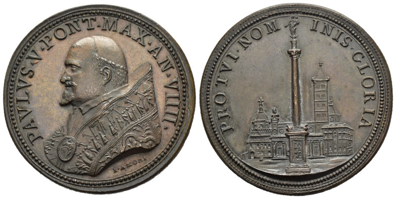 Paolo V (Camillo Borghese) 1605-1621. Medaglia per la sistemazione definitiva de...