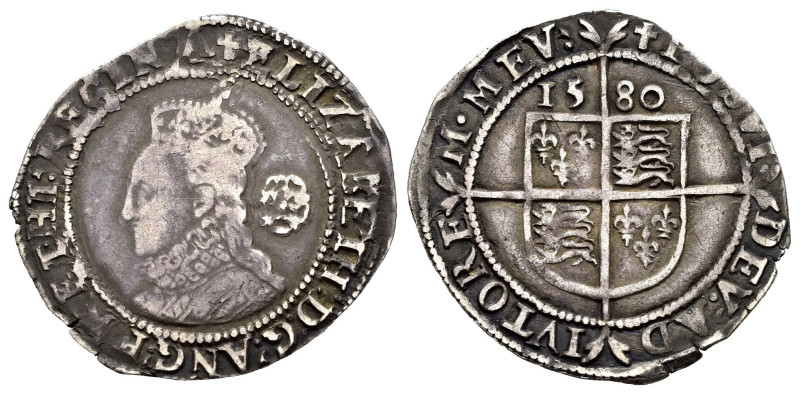 GRAN BRETAGNA. ENGLAND. Elisabetta I (1558-1603). Six pence 1580. Ag (2,59 g). D...