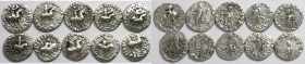 Griechische Münzen, Lots und Sammlungen griechischer Münzen. INDO - SKYTHEN. Azes I/II, ca. 35-12 v. Chr. 10 x Drachmen. Lot von 10 Münzen. Sehr schön...