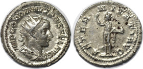 Römische Münzen, MÜNZEN DER RÖMISCHEN KAISERZEIT. ROM. GORDIANUS III. Antoninianus 240-243 n. Chr. Silber. 4,11 g. RIC 83. Stempelglanz