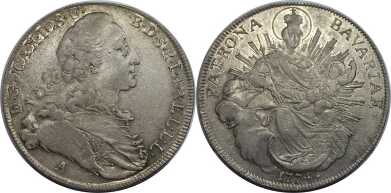 Altdeutsche Münzen und Medaillen, BAYERN / BAVARIA. Maximilian III. Joseph (1745...