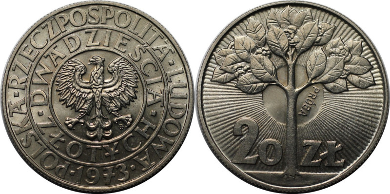 Europäische Münzen und Medaillen, Polen / Poland. Volksrepublik. 20 Zlotych 1973...