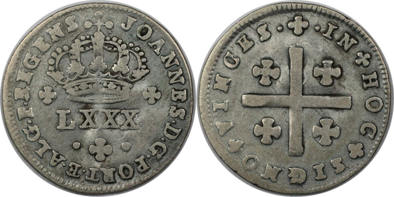 Europäische Münzen und Medaillen, Portugal. Johann VI. 80 Reis ND (1799), Silber...