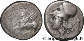 CORINTHIA - CORINTH
Type : Statère 
Date : c. 375-300 AC. 
Mint name / Town : Corinthe, Corinthie 
Metal : silver 
Diameter : 21  mm
Orientation dies ...