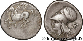 CORINTHIA - CORINTH
Type : Statère 
Date : c. 330 AC. 
Mint name / Town : Corinthe, Corinthie 
Metal : silver 
Diameter : 22,5  mm
Orientation dies : ...