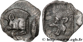 MYSIA – KYZIKOS / CYZICUS
Type : Obole 
Date : c. 450-420 AC. 
Mint name / Town : Cyzique, Mysie 
Metal : silver 
Diameter : 13  mm
Orientation dies :...