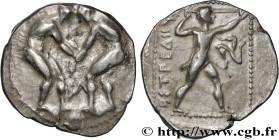 PAMPHYLIA - ASPENDOS
Type : Statère  
Date : c. 370 AC. 
Mint name / Town : Aspendos 
Metal : silver 
Diameter : 22  mm
Orientation dies : 12  h.
Weig...