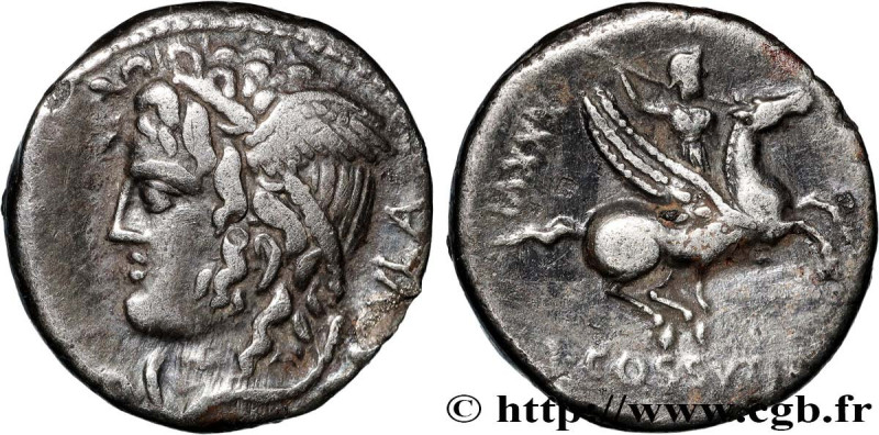 COSSUTIA
Type : Denier 
Date : 74 AC. 
Mint name / Town : Rome 
Metal : silver 
...