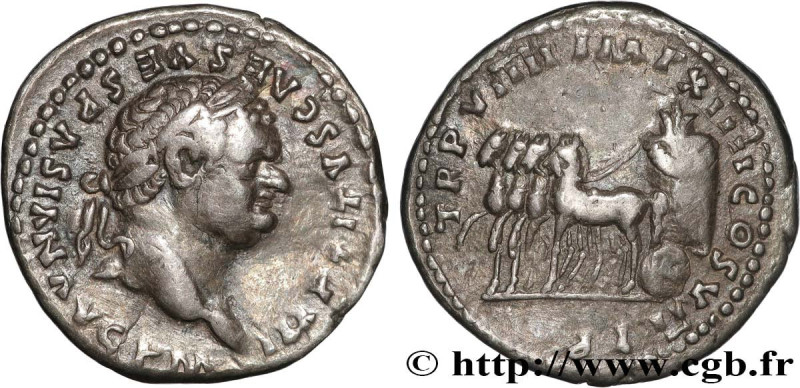 TITUS
Type : Denier 
Date : août - septembre 
Date : 79 
Mint name / Town : Rome...