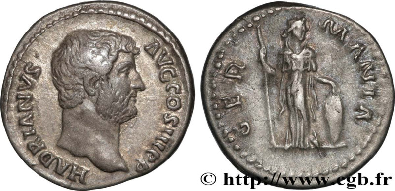 HADRIAN
Type : Denier 
Date : 136 
Mint name / Town : Rome 
Metal : silver 
Mill...