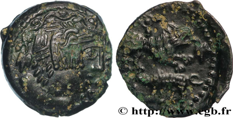 GALLIA - CARNUTES (Beauce area)
Type : Bronze CATAL au lion et au sanglier 
Date...