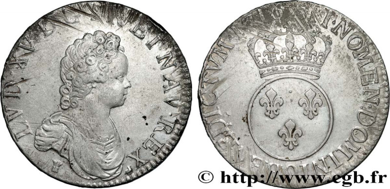 LOUIS XV THE BELOVED
Type : Écu dit "vertugadin" 
Date : 1716 
Mint name / Town ...