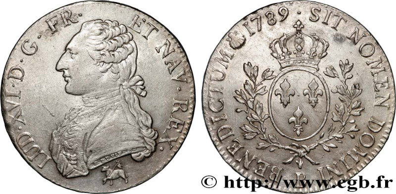 LOUIS XVI
Type : Écu dit "aux branches d'olivier" 
Date : 1789 
Mint name / Town...