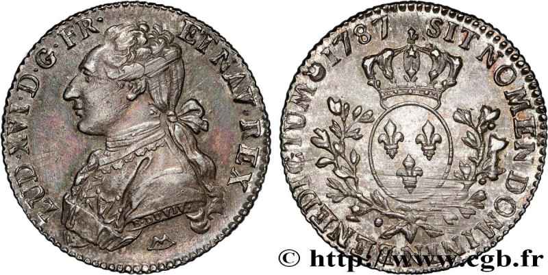 LOUIS XVI
Type : Cinquième d'écu dit "aux branches d'olivier" 
Date : 1787 
Mint...