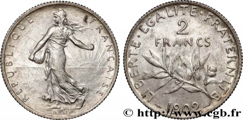 III REPUBLIC
Type : 2 francs Semeuse 
Date : 1902 
Quantity minted : 2.000.000 
...