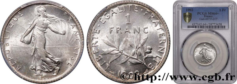 III REPUBLIC
Type : 1 franc Semeuse 
Date : 1902 
Mint name / Town : Paris 
Quan...