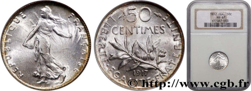 III REPUBLIC
Type : 50 centimes Semeuse 
Date : 1917 
Quantity minted : 48.628.7...