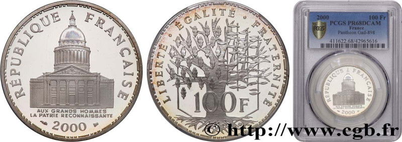 V REPUBLIC
Type : 100 francs Panthéon, Belle Épreuve 
Date : 2000 
Quantity mint...