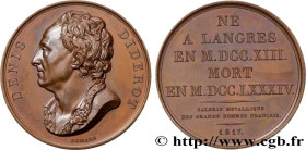 METALLIC GALLERY OF THE GREAT MEN FRENCH
Type : Médaille, Denis Diderot 
Date : 1817 
Metal : copper 
Diameter : 40,5  mm
Engraver : DOMARD Joseph-Fra...