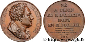 METALLIC GALLERY OF THE GREAT MEN FRENCH
Type : Médaille, Prosper Jolyot de Crébillon 
Date : 1818 
Metal : copper 
Diameter : 40,5  mm
Weight : 37,21...