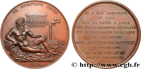 CHARLES X
Type : Médaille, Constructions d’Établissements de salubrité publique par le Comte Chabrol de Volvic 
Date : 1824 
Metal : copper 
Diameter ...