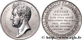 LOUIS-PHILIPPE I
Type : Médaille, Commerce et travaux publics 
Date : 1828 
Metal : silver 
Diameter : 41,5  mm
Weight : 34,68  g.
Edge : lisse 
Punch...