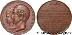 LOUIS-PHILIPPE I
Type : Médaille dynastique, régence du Duc de Nemours 
Date : 1842 
Mint name / Town : 75 - Paris 
Metal : copper 
Diameter : 51,5  m...