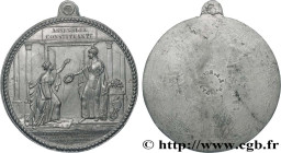 SECOND REPUBLIC
Type : Médaille, Assemblée constituante, tirage uniface 
Date : 1848 
Metal : lead 
Diameter : 84  mm
Weight : 73,70  g.
Edge : lisse ...