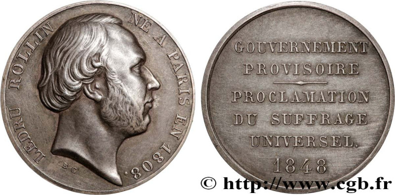 SECOND REPUBLIC
Type : Médaille, Ledru-Rollin, Gouvernement provisoire, refrappe...