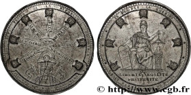 SECOND REPUBLIC
Type : Médaille, Les sept plaies de la République 
Date : 1848 
Metal : alloy 
Diameter : 59,5  mm
Weight : 42,70  g.
Edge : lisse 
Pu...