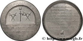 SECOND REPUBLIC
Type : Médaille, Luttes socialistes 
Date : 1848 
Mint name / Town : 69 - Lyon 
Metal : alloy 
Diameter : 46,5  mm
Weight : 34,11  g.
...