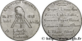 SECOND REPUBLIC
Type : Médaille, Gouvernement provisoire de février 
Date : 1848 
Metal : tin 
Diameter : 47,5  mm
Weight : 28,12  g.
Edge : lisse 
Pu...