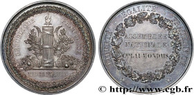 SECOND REPUBLIC
Type : Médaille parlementaire, Citoyen Joseph-Gabriel Laumondais  
Date : 1848 
Metal : silver 
Diameter : 49,5  mm
Weight : 65,66  g....