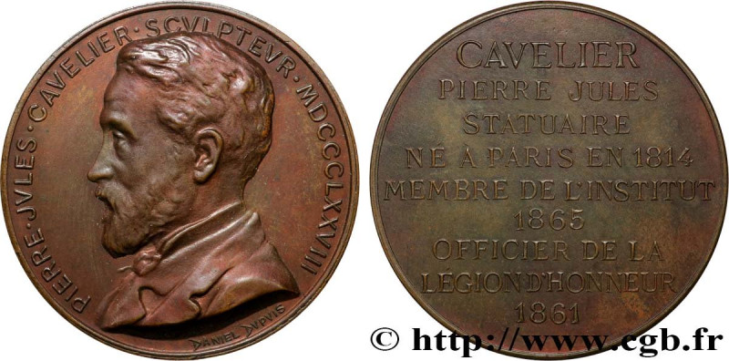 ARTISTS : MUSICIANS, PAINTERS, SCULPTORS
Type : Médaille, Pierre Jules Cavelier ...