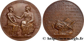 III REPUBLIC
Type : Médaille, Enseignement secondaire des jeunes filles 
Date : 1884 
Metal : bronze 
Diameter : 67,5  mm
Engraver : ROTY Oscar (1846-...