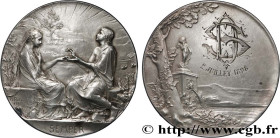 LOVE AND MARRIAGE
Type : Médaille, Semper 
Date : 1898 
Metal : silver 
Diameter : 41,5  mm
Engraver : ROTY Oscar (1846-1911) 
Weight : 31,60  g.
Edge...