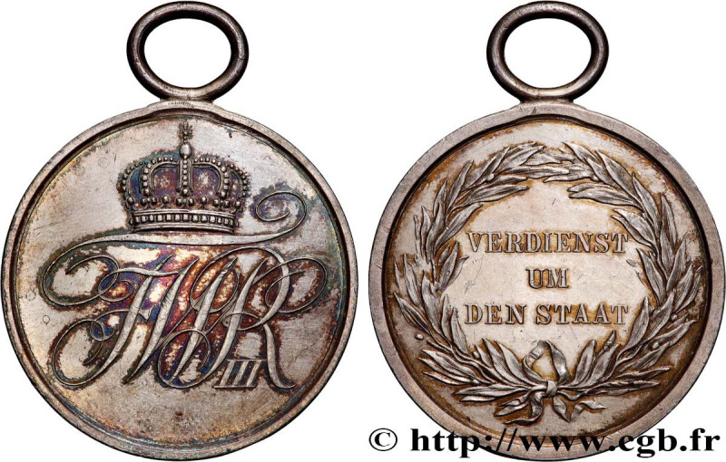 GERMANY - KINGDOM OF PRUSSIA - FREDERICK-WILLIAM III
Type : Médaille, Service à ...