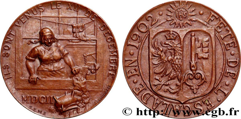 SWITZERLAND
Type : Médaille, Fête de l'Escalade 
Date : 1902 
Metal : copper 
Di...