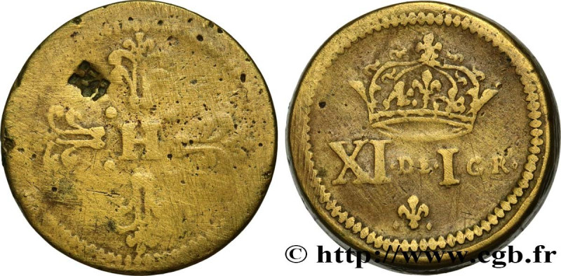 HENRY III
Type : Poids monétaire pour le franc de forme circulaire 
Date : n.d. ...