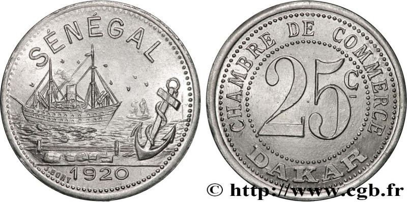 FRENCH AFRICA - SENEGAL
Type : 25 Centimes Chambre de Commerce de Dakar 
Date : ...