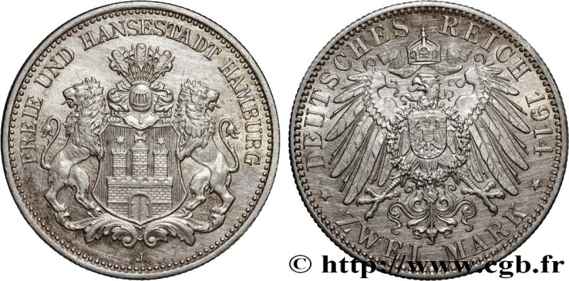 GERMANY - FREE CITY OF HAMBURG
Type : 2 Mark blason de Hambourg / aigle 
Date : ...