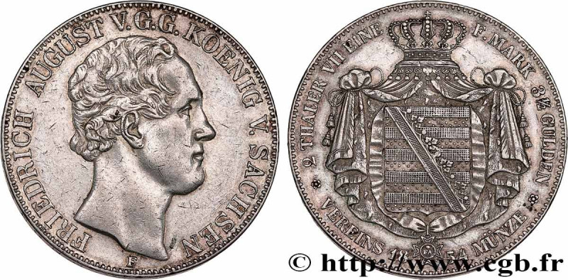 GERMANY - KINGDOM OF SAXONY - FREDERICK-AUGUSTUS II
Type : 2 Thalers 
Date : 185...