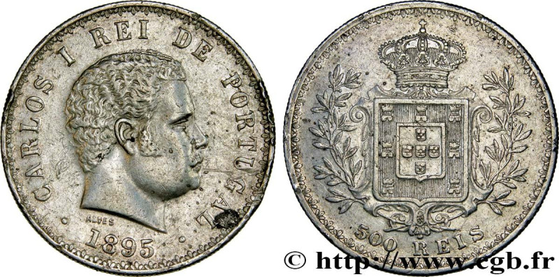 PORTUGAL - KINGDOM OF PORTUGAL - CARLOS I
Type : 500 Reis  
Date : 1895 
Quantit...